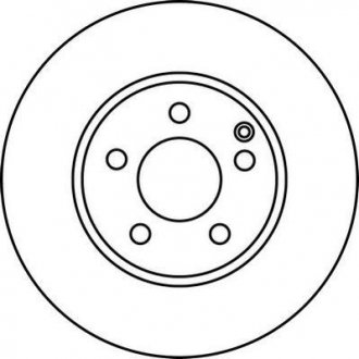 Тормозной диск передняя левая/правая (с винтами) MERCEDES E T-MODEL (S211), E (VF211), E (W211) 1.8-3.2D 03.02-07.09 Jurid 562212JC (фото 1)
