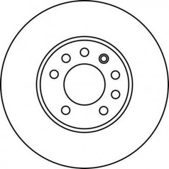 Тормозной диск передняя левая/правая (без болтов) CADILLAC BLS; FIAT CROMA; LADA NOVA; OPEL SIGNUM, VECTRA C, VECTRA C GTS; SAAB 9-3, 9-3X 1.5-2.8 08.94- Jurid 562216JC