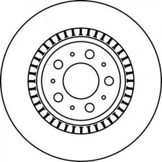 Тормозной диск задняя левая/правая (с винтами) VOLVO XC90 I 2.4D-4.4 10.02-12.14 Jurid 562218JC (фото 1)