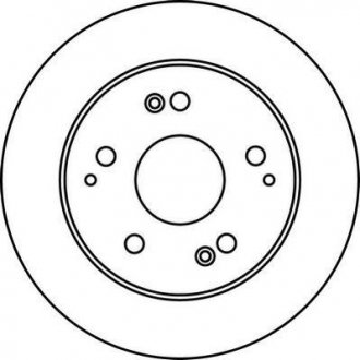 Тормозной диск задняя левая/правая (без болтов) HONDA CIVIC VII 1.4-2.0 02.01-09.05 Jurid 562219JC