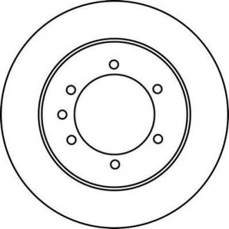 Тормозной диск задняя левая/правая (без болтов) NISSAN PATROL GR IV, PATROL GR V, PATROL III/1 2.8-4.8 Jurid 562223JC (фото 1)