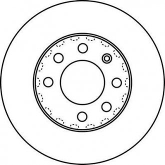 Тормозной диск передняя левая/правая (без болтов) AUDI A2; Volkswagen LUPO I 1.2D 07.99-08.05 Jurid 562226JC