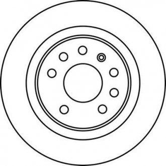 Гальмівний диск задня ліва/права (з гвинтами) CADILLAC BLS; FIAT CROMA; OPEL SIGNUM, VECTRA C, VECTRA C GTS; SAAB 9-3, 9-3X 1.6-3.2 01.01- Jurid 562229JC (фото 1)