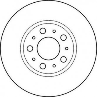 Тормозной диск передняя левая/правая (с винтами) VOLVO S60 I, S70, S80 I, V70 I, V70 II, XC70 I 2.0-2.5D 12.95-04.10 Jurid 562244JC (фото 1)