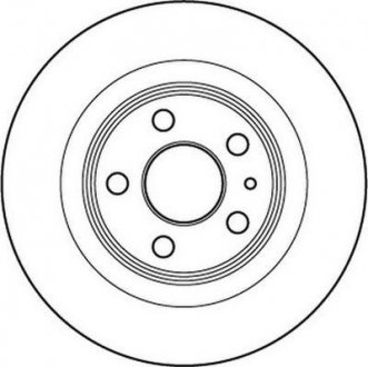 Тормозной диск задняя левая/правая (без болтов) CITROEN C8, JUMPY; FIAT ULYSSE; LANCIA PHEDRA; PEUGEOT 807, EXPERT 2.0-3.0 10.99- Jurid 562246JC