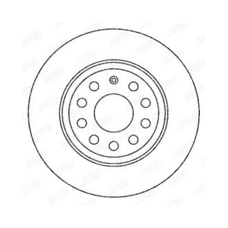 Фото автозапчасти тормозной диск, задний (282mmx12mm) AUDI A3 1.2 TSI/1.4 16V/1.4 FSI/1.4 TFSI/1.4 TSI/1.4 TSI 4motion/1.4 TSI EcoFuel/1.4 TSI MultiFuel/1.6/1.6 FSI/1. 1.8 TFSI quattro/1.8 TSI/1. Jurid 562258JC