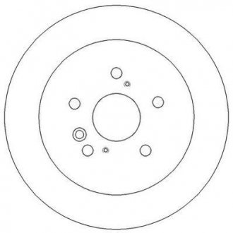 Тормозной диск задняя левая/правая (без болтов) TOYOTA AVENSIS, PREVIA II 1.8-2.4 Jurid 562276JC