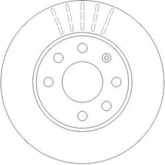 Тормозной диск передняя левая/правая (с винтами) OPEL CORSA C 1.0/1.2/1.7D 09.00-12.09 Jurid 562290JC
