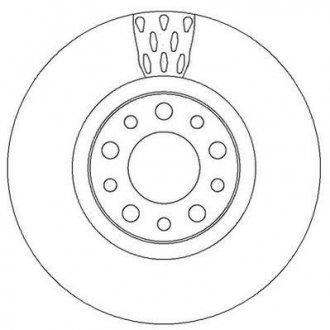 Тормозной диск передняя левая/правая (без болтов) ALFA ROMEO 159, BRERA, GIULIETTA, SPIDER; FIAT 500X; JEEP RENEGADE 1.0-2.2 06.05- Jurid 562299JC