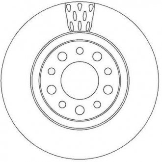 Тормозной диск задняя левая/правая (без болтов) ALFA ROMEO 159, BRERA, SPIDER 1.8/2.4D/3.2 09.05-12.12 Jurid 562302JC