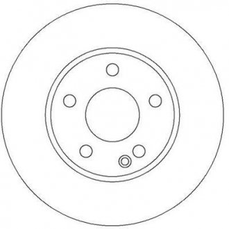 Гальмівний диск передня ліва/права (з гвинтами) MERCEDES A (W169) 1.5 09.04-06.12 Jurid 562309JC (фото 1)