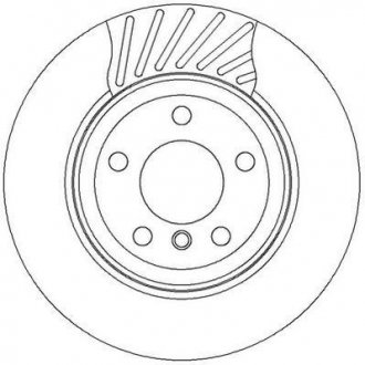 Гальмівний диск задня ліва/права (з гвинтами) BMW X3 (E83) 2.0-3.0D 09.03-12.11 Jurid 562327JC (фото 1)