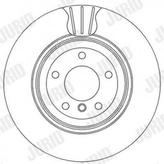 Тормозной диск задняя левая/правая (с винтами) BMW 3 (E90), 3 (E91), 3 (E92), 3 (E93), X1 (E84) 2.0D-3.0D 12.04-12.13 Jurid 562334JC (фото 1)