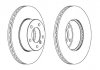 Гальмівний диск передня ліва/права (без болтів) BMW 1 (E81), 1 (E82), 1 (E87), 1 (E88), 3 (E90), 3 (E91), 3 (E92), 3 (E93), Z4 (E89) 1.6-3.0 06.04-08.16 Jurid 562342JC (фото 1)