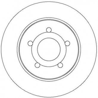 Тормозной диск задняя левая/правая (без болтов) FORD C-MAX, FOCUS C-MAX, FOCUS II 1.4-1.8ALK 10.03-09.12 Jurid 562361JC (фото 1)