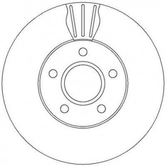 Тормозной диск передняя левая/правая (с винтами) VOLVO C30, C70 II, S40 II, V50; FORD C-MAX, FOCUS C-MAX, FOCUS II, GRAND C-MAX 1.4-Electric 10.03- Jurid 562364JC (фото 1)