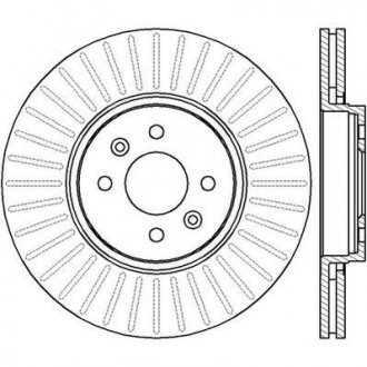 Тормозной диск передняя левая/правая (без болтов) RENAULT GRAND SCENIC II, SCENIC II 1.5D-2.0 06.03-06.09 Jurid 562410JC