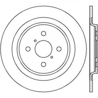 Гальмівний диск задній Toyota Yaris (P9) (P13) Jurid 562422JC (фото 1)