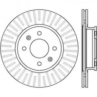 Тормозной диск передняя левая/правая (без болтов) HYUNDAI GETZ 1.3-1.6 09.02-12.10 Jurid 562427JC