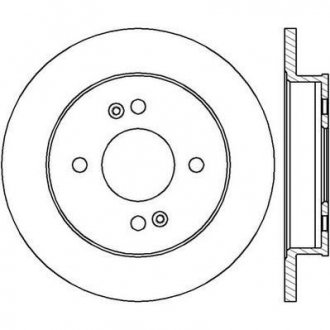 Тормозной диск задняя левая/правая (без болтов) HYUNDAI I10 I; KIA PICANTO 1.0-1.2 04.04- Jurid 562429JC