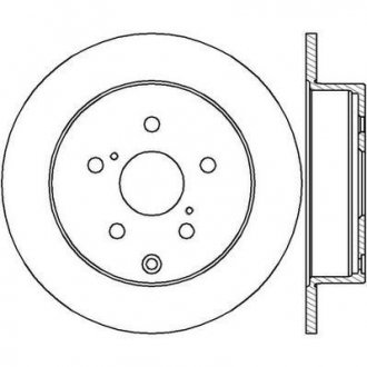 Тормозной диск задняя левая/правая (без болтов) TOYOTA COROLLA VERSO 1.6-2.2D 04.04-03.09 Jurid 562431JC