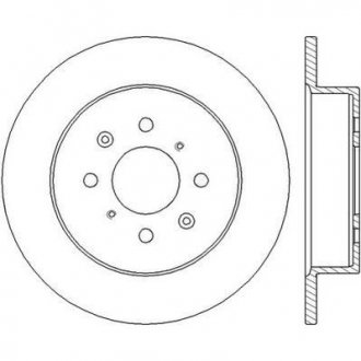 Тормозной диск задняя левая/правая (без болтов) HONDA CIVIC VI, CIVIC VII; MG MG ZR, MG ZS 1.3H-2.5 01.97-12.05 Jurid 562440JC
