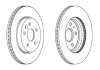 Тормозной диск задняя левая/правая (без болтов) CADILLAC XTS; CHEVROLET CAMARO, MALIBU; OPEL INSIGNIA A, INSIGNIA A COUNTRY; SAAB 9-5 1.6-6.2 07.08- Jurid 562463JC (фото 1)