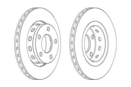 Тормозной диск задний левый/правый (без болтов) AUDI A6 C5; Volkswagen PASSAT B5, PASSAT B5.5 2.8/4.0/4.2 10.96-01.05 Jurid 562515JC