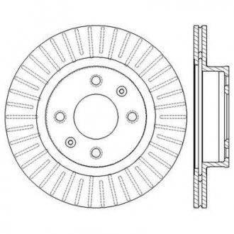 Гальмівний диск передня ліва/права (без болтів) HYUNDAI I10 II; KIA PICANTO 1.0-1.2 11.05- Jurid 562555JC