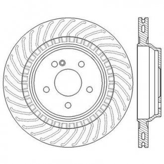 Тормозной диск задняя левая/правая (без болтов) MERCEDES S (C216), S (W221), S (W222, V222, X222), SL (R230) 2.2D-5.5 10.05-05.17 Jurid 562568JC (фото 1)