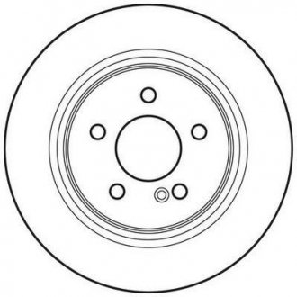 Гальмівний диск задня ліва/права (без болтів) MERCEDES C (C204), C T-MODEL (S204), C (W204), C (W205), E (A207), E (C207) 1.6-3.0 01.07- Jurid 562620JC (фото 1)