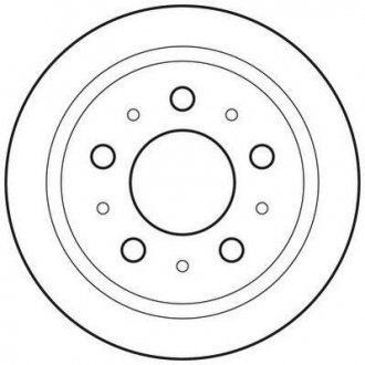 Тормозной диск задняя левая/правая (без болтов) CITROEN JUMPER; FIAT DUCATO; PEUGEOT BOXER 2.0D-3.0D 04.06- Jurid 562629JC