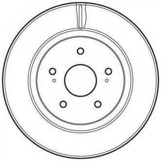 Гальмівний диск передня ліва/права (без болтів) SUZUKI GRAND VITARA II, XL7 1.6-3.6 04.05- Jurid 562632JC