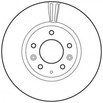 Тормозной диск передняя левая/правая (без болтов) MAZDA 6 1.8-3.7 09.06-07.13 Jurid 562633JC (фото 1)