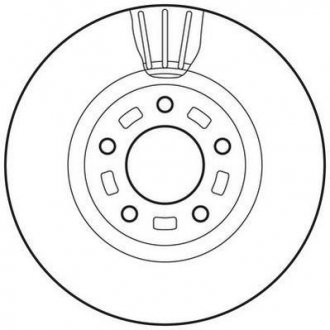 Гальмівний диск передня ліва/права (без болтів) MAZDA 3, 5 1.6D-2.2D 10.03- Jurid 562635JC