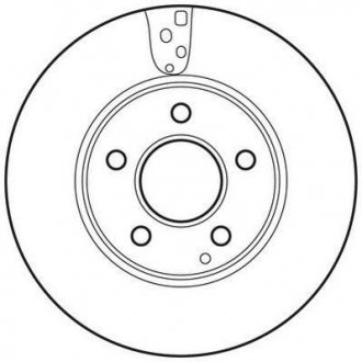 Гальмівний диск передня ліва/права (без болтів) MERCEDES C (C204), C T-MODEL (S204), C (W204) 1.6-2.5 01.07- Jurid 562637JC (фото 1)