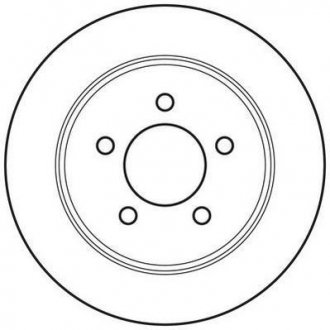 Тормозной диск задний левый/правый (без болтов) CHRYSLER RAM, VOYAGER III, VOYAGER IV, VOYAGER V; DODGE CARAVAN; JEEP CHEROKEE 2.0-3.8 01.95- Jurid 562646JC