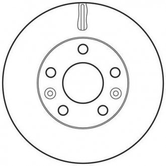 Тормозной диск передняя левая/правая (без болтов) DACIA DUSTER, DUSTER/SUV; RENAULT DUSTER, MEGANE IV 1.2-1.6LPG 04.10- Jurid 562658JC (фото 1)