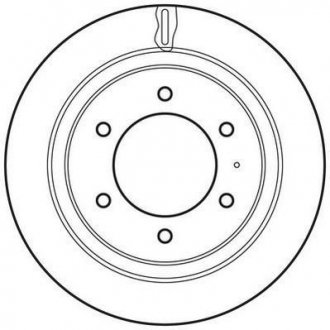 Тормозной диск задний левый/правый (без болтов) ISUZU TROOPER II, TROOPER III; OPEL ФРОНТЕРА А, ФРОНТЕРА А СТРОЙ, ФРОНТЕРА Б, MONTEREY A, MONTEREY B 2.0-3.5 08.91-08.04 Jurid 562665JC