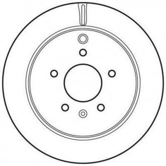Гальмівний диск задня ліва/права (без болтів) CHEVROLET CAPTIVA, CAPTIVA SPORT; OPEL ANTARA A 2.0D-3.2 06.06- Jurid 562670JC