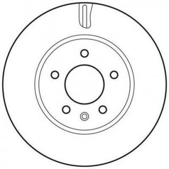 Тормозной диск передняя левая/правая (без болтов) CHEVROLET CAPTIVA; OPEL ANTARA A 2.0D-3.2 06.06- Jurid 562671JC