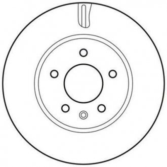 Фото автозапчасти тормозной диск передняя левая/правая (без болтов) CHEVROLET CAPTIVA; OPEL ANTARA A 2.0D-3.2 06.06- Jurid 562671JC