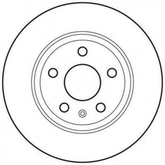 Тормозной диск задняя левая/правая (без болтов) AUDI TT 1.8-3.2 08.06-06.14 Jurid 562676JC