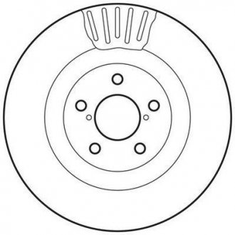 Гальмівний диск передня ліва/права (без болтів) SUBARU BRZ, FORESTER, IMPREZA, LEGACY IV, LEGACY V, OUTBACK, XV 1.6-3.0 03.94- Jurid 562677JC (фото 1)