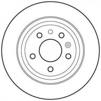 Гальмівний диск задня ліва/права (з гвинтами) SAAB 9-5 1.9D-3.0D 09.97-12.09 Jurid 562682JC