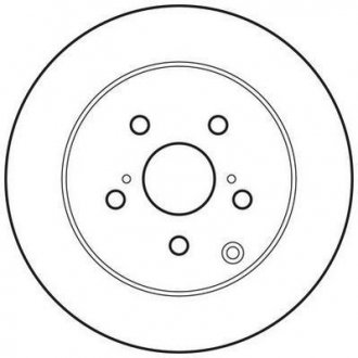 Тормозной диск задняя левая/правая (без болтов) TOYOTA VERSO 1.6-2.2D 04.09-08.18 Jurid 562684JC