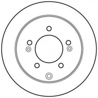 Тормозной диск задняя левая/правая (без болтов) KIA CERATO II, CERATO III, SOUL I 1.6-2.0 01.09- Jurid 562686JC (фото 1)