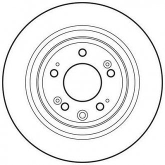 Тормозной диск задняя левая/правая (без болтов) HONDA ACCORD IX, ACCORD VIII 2.0/2.2D/2.4 06.08- Jurid 562697JC