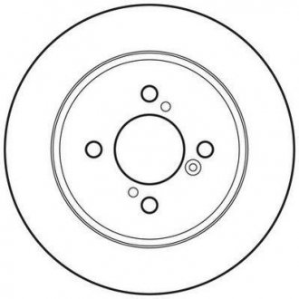 Тормозной диск задняя левая/правая (без болтов) SUZUKI SWIFT IV 1.2/1.3D 10.10- Jurid 562698JC