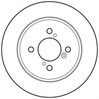 Фото автозапчастини гальмівний диск задня ліва/права (без болтів) SUZUKI SWIFT IV 1.2/1.3D 10.10- Jurid 562698JC
